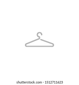 simple line hanger logo icon design with white background