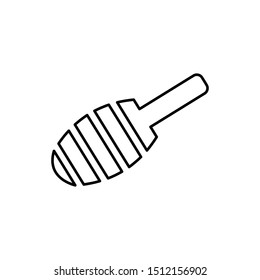 simple line honey logo icon design