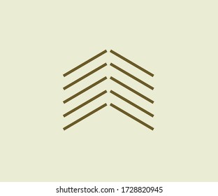 Simple line house logo, icon.