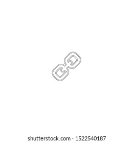 simple line hyperlink logo icon design