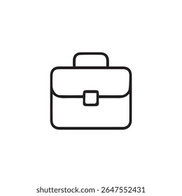Simple line icon of a briefcase. Suitable for business, office, and work-related design. Includes high-resolution JPG preview.
