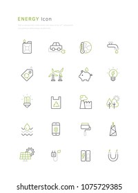 simple line icon energy