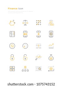 simple line icon finance
