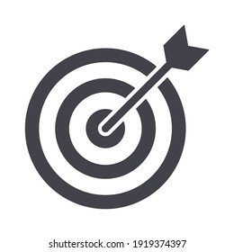 Simple Line Icon goal, target business sign. Vector Illustration