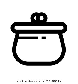 Simple line icon of a hanger that can be use for wardrobe, fashion, boutique, etc