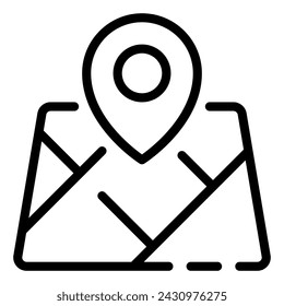 Símbolo de logotipo de icono de línea simple