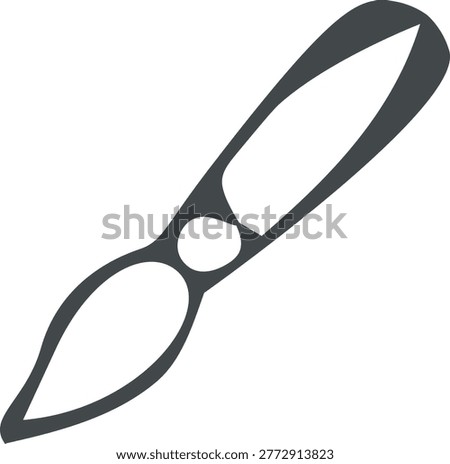 A simple line icon of a necktie symbolizing business, professionalism, and formal attire.