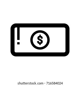 Simple line icon of a receipt that can be use for payment, accounting, financial, etc