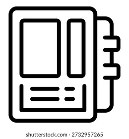 Simple line icon representing an electric meter, used for measuring and displaying electricity usage