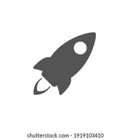 Simple Line Icon rocket, start up business sign. Vector Illustration