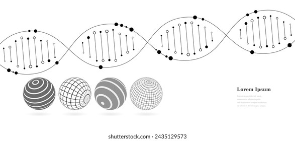 simple line of icon set. globe grid. wire frame planets. abstract DNA molecules. globe icons. 3d object concept.