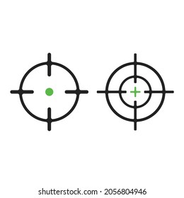 Simple Line Icon set, target business sign. Vector Illustration.