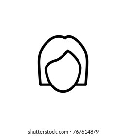 A simple line icon to show profile, user, admin