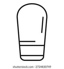 Ilustración de estilo de icono de línea simple de un vaso de cerveza que se llena
