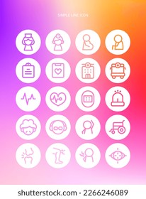 Simple line icon that's easy to use 
