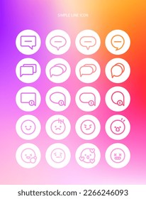 Simple line icon that's easy to use 

