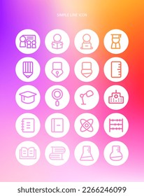 Icono de línea simple fácil de usar 

