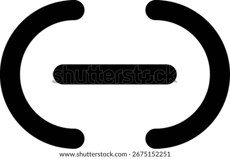 a simple line icon for unlink