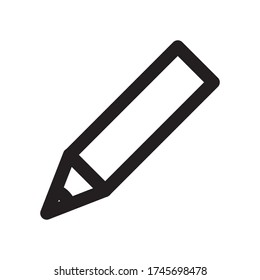 Simple line icon Writing pencil for writing