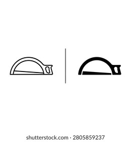 Simple line icons of halfcircle gauges with pointer modern design elements