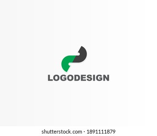 Konzept des Logos für die einfache Linie