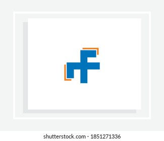 Simple line identity logo design template