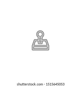 simple line joystick logo icon design