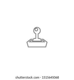 simple line joystick logo icon design