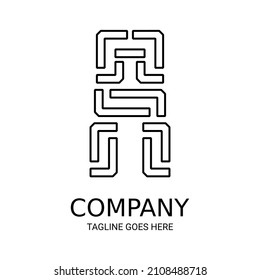 Simple line A logo. Perfect for t-shirts and so on.