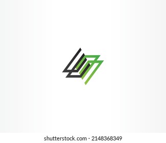 Simple line logos. Geometric line shapes. Eps10 vector.