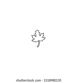 simple line maple logo icon design