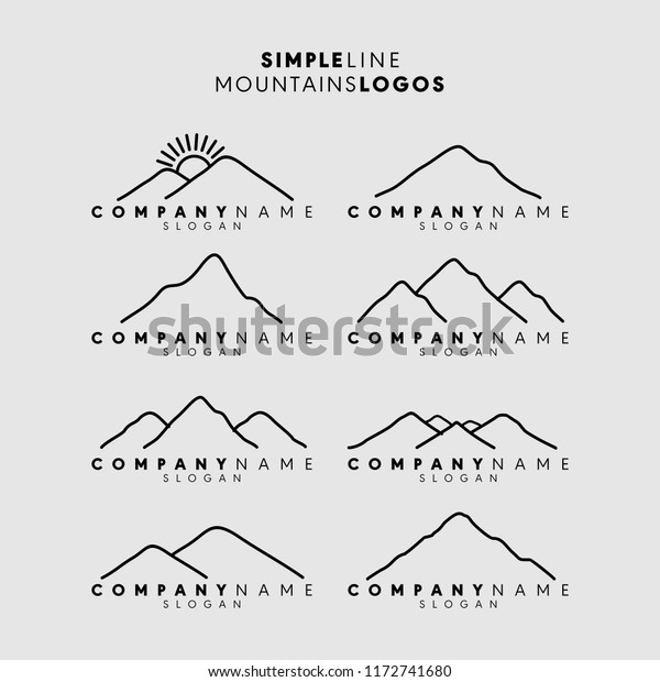Free Free 151 Outline Simple Mountain Svg SVG PNG EPS DXF File