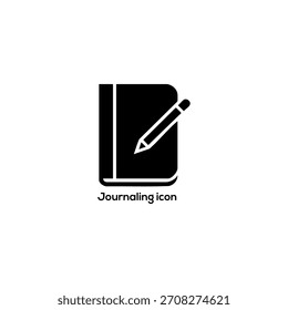 Simple Line Notebook und Bleistift Symbol symbolisieren Schreiben, Bildung, Journaling, Planung, Tagebuch, Notizen, und kreative Ideen Vektor.