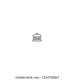 simple line pancake logo icon design