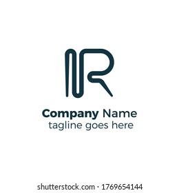 ilustración vectorial de diseño de línea o logotipo simple