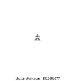 simple line reactor logo icon design