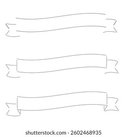 Simple line ribbon frame adornment.