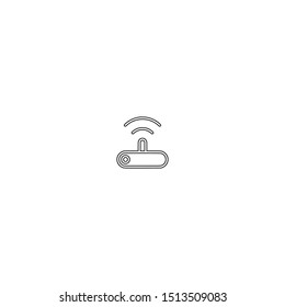 simple line router logo icon design