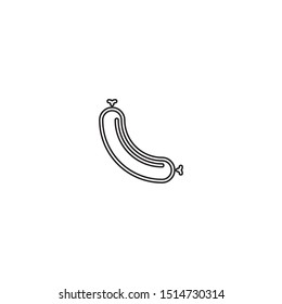 simple line sausage logo icon design