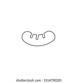 simple line sausage logo icon design