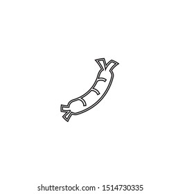simple line sausage logo icon design