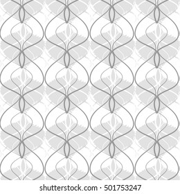 Simple line seamless pattern. Abstract Background with swirl elements