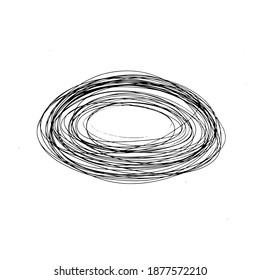  Simple line shape, abstraction. Modern flat illustration on an isolated white background. Element illustration. Sign, symbol. Fashionable, great design for any purpose.EPS10