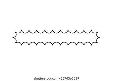 A simple line shouting balloon