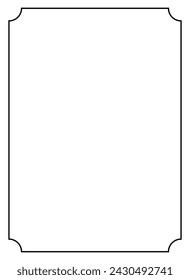 Simple Line Square and or Square Shape, can use for Simple Framework, Text, Quote, Copy Space or for Graphic Design Element. Vector Illustration