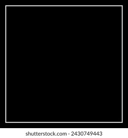 Simple Line Square and or Square Shape, can use for Simple Framework, Text, Quote, Copy Space or for Graphic Design Element. Vector Illustration