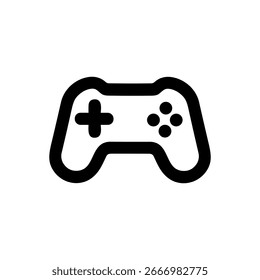 Simple Line Style Controller Gamepad Console Entertainment Icon Symbol