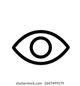 Estilo de Linha Simples Símbolo de Olho Gráfico Vigilância Ícone Design