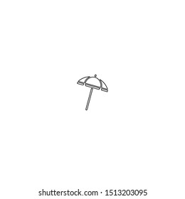 simple line sunshade logo icon design