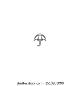 simple line sunshade logo icon design